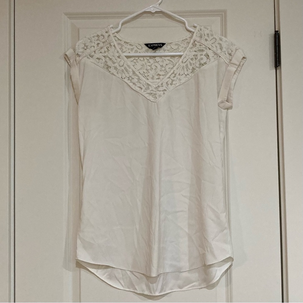 Silky Cap-Sleeve Blouse